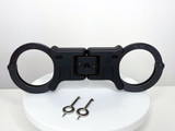 TCH Model 852B Dual Key Hole Premier Folding Rigid Black Handcuffs